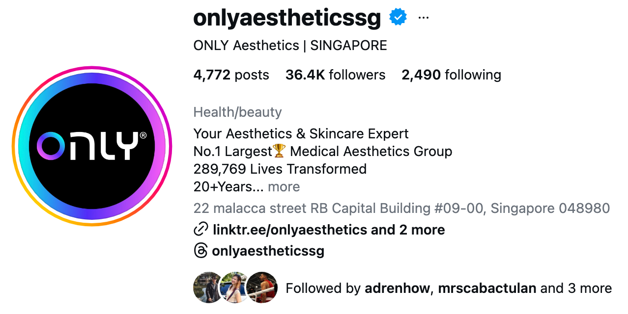 Onlyaesthetics Instagram growth